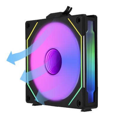 Fläkt 120 mm Lian Li Uni Fan SL Infinity Reverse RGB - Svart#3