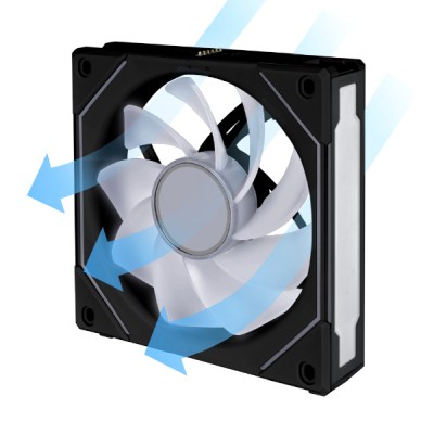 Fläkt 120 mm Lian Li Uni Fan SL Infinity Reverse RGB - Svart#4