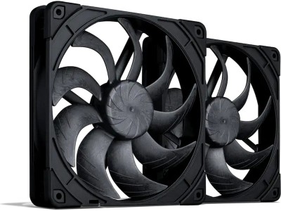 Fläkt 140 mm Noctua NF-A14x25 G2 PWM chromax.black Premium Fan, 2-pack