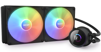 NZXT Kraken 280 RGB, 280mm, 2x140 mm RGB-fläktar - Svart