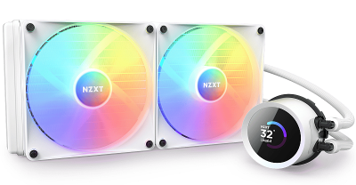 NZXT Kraken 280 RGB, 280mm, 2x140 mm RGB-fläktar - Vit