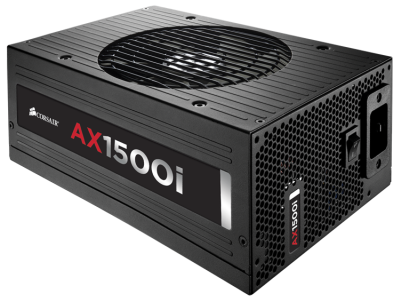 Corsair AX1500i Modular Titanium Digital, ATX 1500W, 14 cm fläkt, 80PLUS Titanium, löstagbara kablar