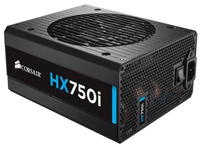 Corsair HX750i 750W, ATX v2.4, 140 mm fläkt, 80PLUS Platinum, löstagbara kablar