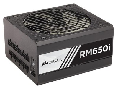 Corsair RM650i 650W, ATX v2.4, 135 mm fläkt, 80PLUS Gold, semipassivt, löstagbara kablar