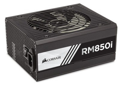 Corsair RM850i 850W, ATX v2.4, 135 mm fläkt, 80PLUS Gold, semipassivt, löstagbara kablar