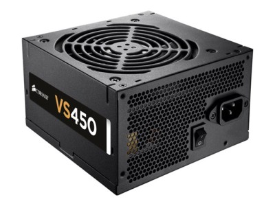 Corsair VS450 450W, ATX v2.31, 120 mm fläkt, 80PLUS White