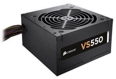 Corsair VS550 550W, ATX v2.4, 120 mm fläkt, 80PLUS White