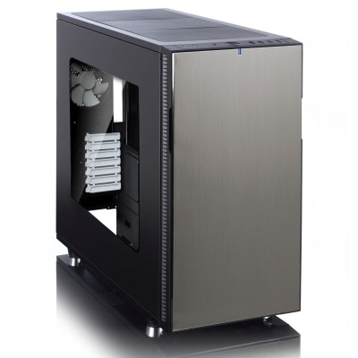 Fractal Design Define R5 Titanium Windowed, ATX, 2x140mm fläktar, ljuddämpad - Titan