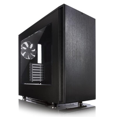 Fractal Design Define S Black Windowed, ATX, 2x140mm fläktar, fönster, ljuddämpad - Svart
