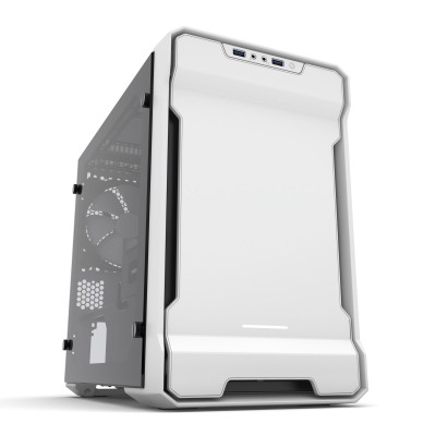 Phanteks Enthoo Evolv mITX Tempered Glass, Mini-ITX, fönster, RGB LED - Vit