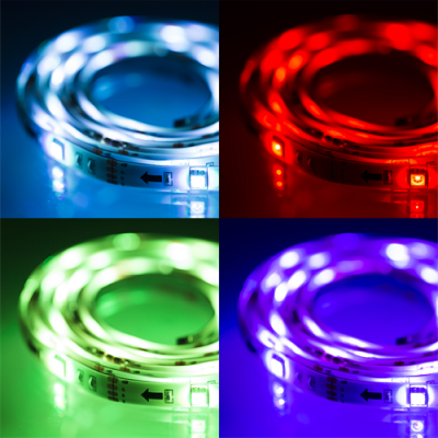 NHC LED-list, 4x50cm, 12 olika färger, RGB, fjärrkontroll, USB#2
