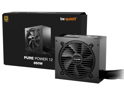 be quiet! Pure Power 12 850W, ATX, 120 mm fläkt, 80PLUS Gold#1