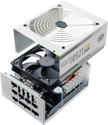 Cooler Master MWE 1250W V2, ATX 3.0, 80PLUS Gold, löstagbara kablar - Vit#4