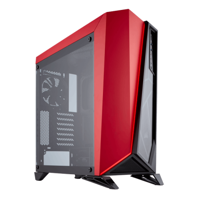Corsair Carbide Spec-Omega, ATX, fönster i härdat glas - Röd/svart