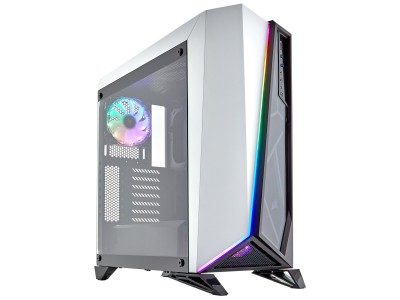 Corsair Carbide Spec-Omega RGB, ATX, fönster i härdat glas, RGB LED, 2x120mm fläktar - Vit/svart#1