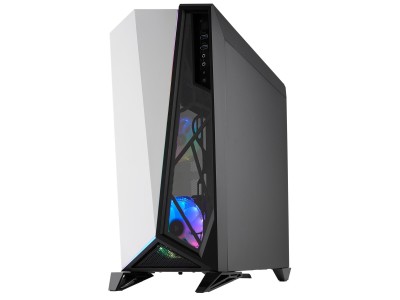 Corsair Carbide Spec-Omega RGB, ATX, fönster i härdat glas, RGB LED, 2x120mm fläktar - Vit/svart#4