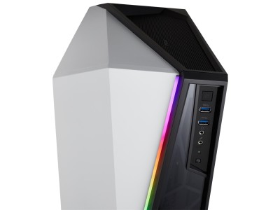 Corsair Carbide Spec-Omega RGB, ATX, fönster i härdat glas, RGB LED, 2x120mm fläktar - Vit/svart#5