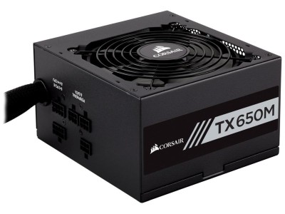 Corsair TX650M 650W ATX 2.4, 120 mm fläkt, löstagbara kablar, 80Plus Gold#1