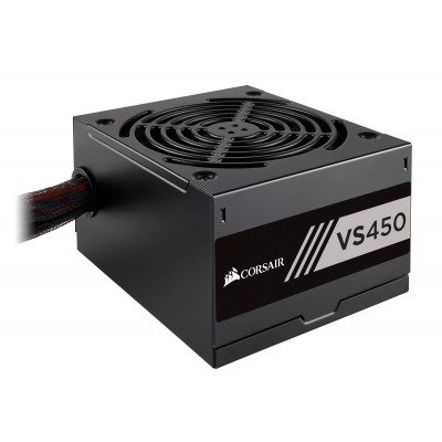 Corsair VS450 450W, ATX v2.31, 120 mm fläkt, 80PLUS White