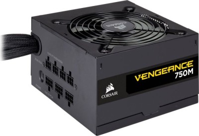 Corsair Vengeance 650M 650W, ATX v2.4, 120 mm fläkt, 80PLUS Silver, semipassivt, löstagbara kablar