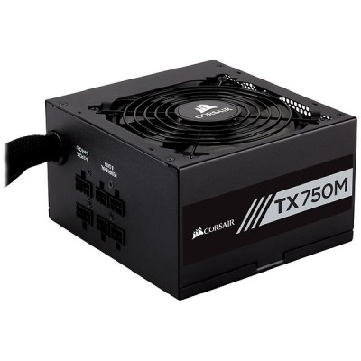 Corsair TX750M (2020 Edition) 750W, ATX, 120 mm fläkt, 80PLUS Gold, löstagbara kablar#1