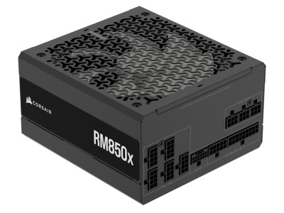 Corsair RM850x 850W, ATX 3.1, 140 mm fläkt, 80PLUS Gold, semipassivt, löstagbara kablar - Svart#1