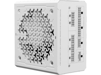 Corsair RM1000e (2025) 1000W, PCIe 5.1, ATX 3.1, 120 mm fläkt, 80PLUS Gold, semipassivt, löstagbara kablar - Vit#3