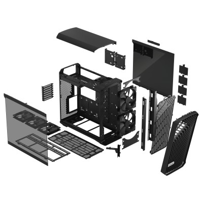Fractal Design Torrent, ATX, TG Light Tint - Svart#8