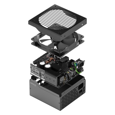 Fractal Design Ion+ 2 Platinum 860W, ATX v2.52, 140 mm fläkt, 80PLUS Platinum, löstagbara kablar#5