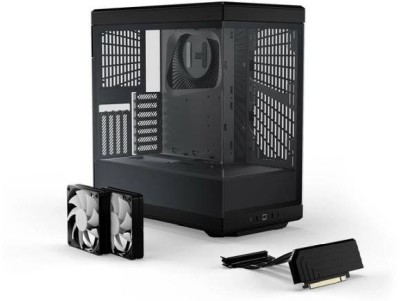 Hyte Y40 Black Miditower, ATX, Panoramic Glass, inkl. PCIe 4.0 riser - Svart#3
