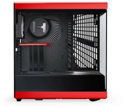 Hyte Y40 Red Miditower, ATX, Panoramic Glass, inkl. PCIe 4.0 riser - Svart/Röd#5