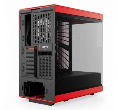 Hyte Y40 Red Miditower, ATX, Panoramic Glass, inkl. PCIe 4.0 riser - Svart/Röd#6