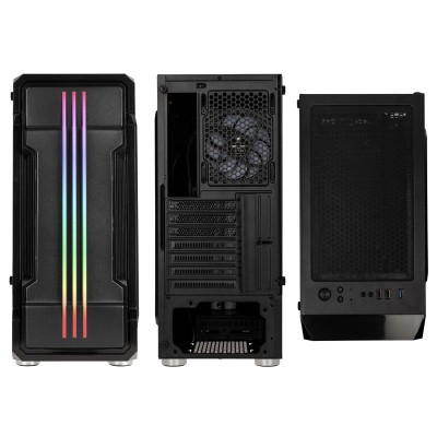 Kolink Inspire Series K10 ARGB Midi Tower, fönstersida - Svart#3