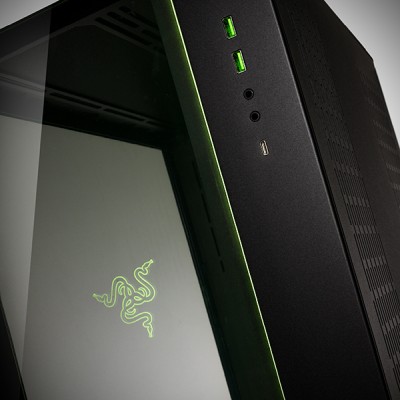 Lian Li PC-O11 Dynamic, Tempered glass, ATX - Razer Edition Svart#4