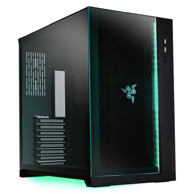 Lian Li PC-O11 Dynamic, Tempered glass, ATX - Razer Edition Svart#7