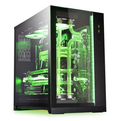 Lian Li PC-O11 Dynamic, Tempered glass, ATX - Razer Edition Svart#1