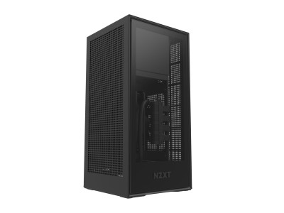 NZXT H1 Matte Black, Mini-ITX, vattenkylning, SFX-L 650W 80PLUS Gold - Matt svart#1