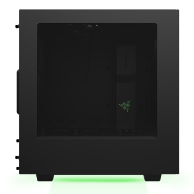 NZXT S340, ATX, fönster, grön LED - Svart/grön Razer Special Edition#2