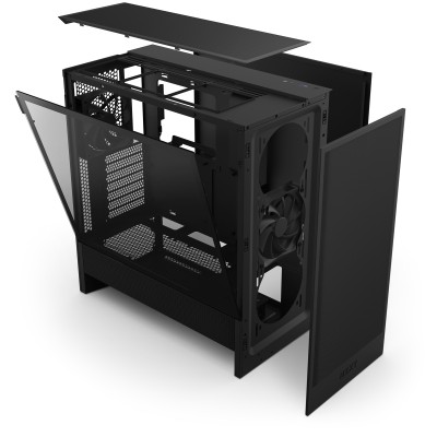 NZXT H5 Flow (2024) Black, ATX - Svart#7