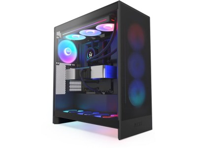 NZXT H7 Flow 2024 RGB Mid-Tower Case, ATX - Svart#1