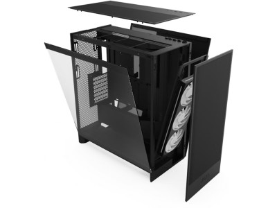 NZXT H7 Flow 2024 RGB Mid-Tower Case, ATX - Svart#5