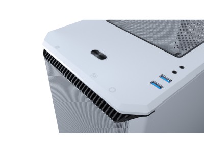 Phanteks Eclipse P400A, ATX, Tempered Glass, dammfilter, RGB LED - Glaciärvit#7