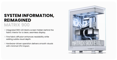 Phanteks Evolv X2 Matrix, Tempered Glass, DRGB - Gråvit#2