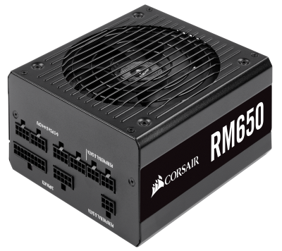 Corsair RM650 v2 650W, ATX, 135 mm fläkt, 80PLUS Gold, semipassivt, löstagbara kablar#1
