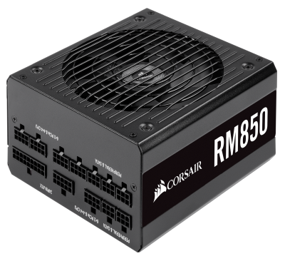 Corsair RM850 v2 850W, 135 mm fläkt, 80PLUS Gold, semipassivt, löstagbara kablar#1