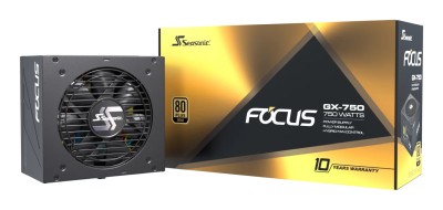 Seasonic Focus GX 750W (2024), ATX 3.1, 135 mm fläkt, 80PLUS Gold, löstagbara kablar#2