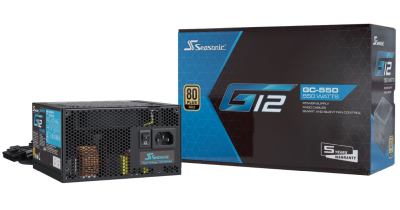 Seasonic G12 GC 550W, ATX, 120 mm fläkt, 80PLUS Gold