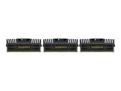 12 GB (3x4GB) DDR3-1600 Corsair Vengeance, CL9 (PC3-12800), 9-9-9-24, 1.5V