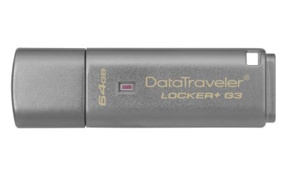 64 GB Kingston DataTraveler Locker+ G3, USB 3.0, w/Hardware encryption, USBtoCloud#2