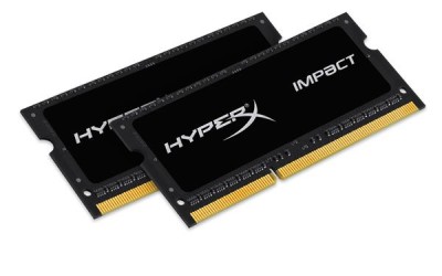 8 GB (2x4GB) DDR3L-1600 SODIMM Kingston HyperX Impact, 1,35V